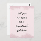 独自のパステルを作成やる気を起こさせる引用文 ポストカード (正面/裏面)