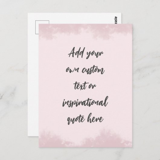 独自のパステルを作成やる気を起こさせる引用文 ポストカード (正面/裏面)