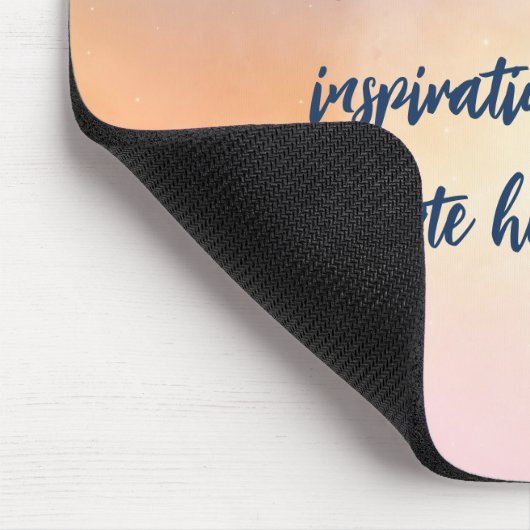 独自のパステルを作成やる気を起こさせる引用文 マウスパッド (コーナー)