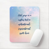 独自のパステルを作成やる気を起こさせる引用文 マウスパッド (マウス)