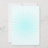 独自のパステルを作成レトロスターバスト 招待状 (裏面)