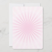 独自のパステルを作成レトロスターバスト 招待状 (裏面)