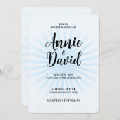 独自のパステルを作成レトロスターバスト 招待状 (正面/裏面)