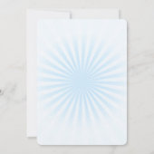 独自のパステルを作成レトロスターバスト 招待状 (裏面)