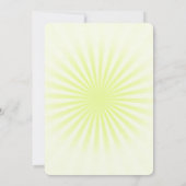 独自のパステルを作成レトロスターバスト 招待状 (裏面)