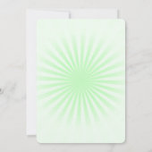 独自のパステルを作成レトロスターバスト 招待状 (裏面)