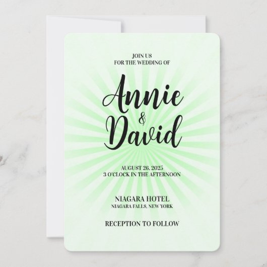 独自のパステルを作成レトロスターバスト 招待状 (正面)