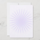 独自のパステルを作成レトロスターバスト 招待状 (裏面)