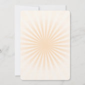 独自のパステルを作成レトロスターバスト 招待状 (裏面)