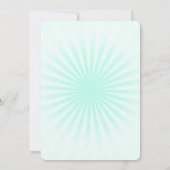 独自のパステルを作成レトロスターバスト 招待状 (裏面)