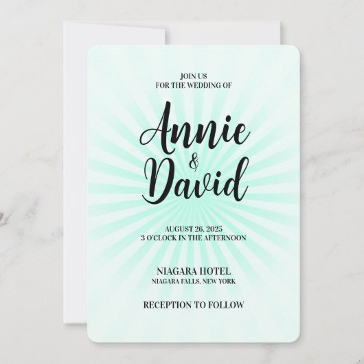 独自のパステルを作成レトロスターバスト 招待状 (正面)