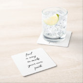 独自のパス紙コースター スクエアペーパーコースター (インサイチュ)