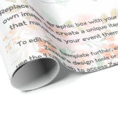 独自のパターンをデザインするためのテンプレートPHOTOギフト ラッピングペーパー (ロールコーナー)