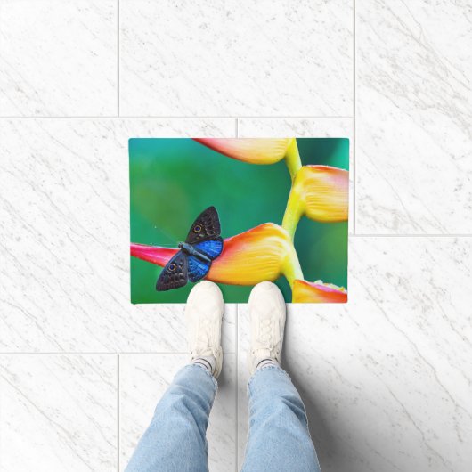 独自のパーソナライズされたカスタム写真テンプレート ドアマット (室内)