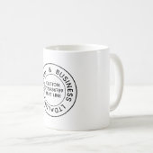 独自のパーソナライズされたテンプレート文字 コーヒーマグカップ (正面右)