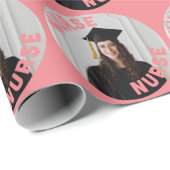 独自のパーソナライズされたナース大学院の写真を作成 ラッピングペーパー (ロールコーナー)