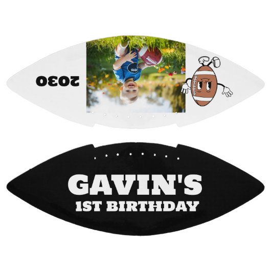 独自のパーソナライズされたレトロ誕生日の作カスタム成 アメリカンフットボール (パネル)