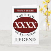 独自のパーソナライズされた年凡例の作成誕生日 カード (黄色い花)