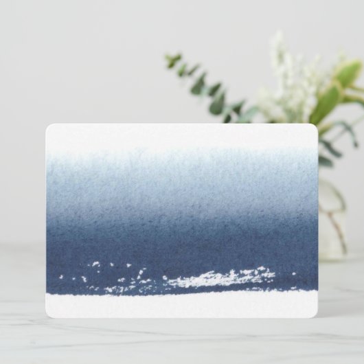 独自のパーソナライズされた贈り物を作成 – 水彩ネイビーブルー (スタンド正面)