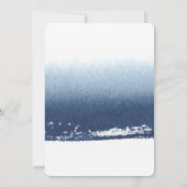 独自のパーソナライズされた贈り物を作成 – 水彩ネイビーブルー (裏面)