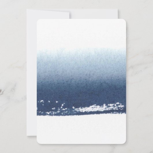 独自のパーソナライズされた贈り物を作成 – 水彩ネイビーブルー (裏面)