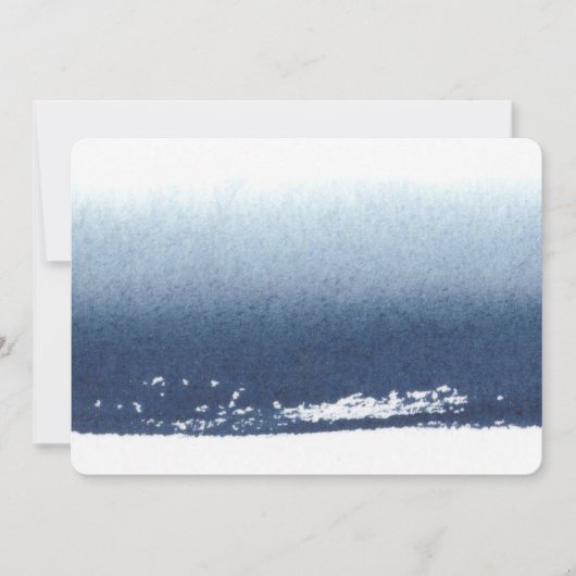 独自のパーソナライズされた贈り物を作成 – 水彩ネイビーブルー (正面)