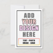 独自のパーソナライズ先生写真写真の作成 サンキューカード (正面)