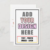 独自のパーソナライズ先生写真写真の作成 サンキューカード (正面/裏面)