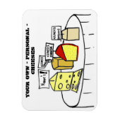 独自のパーソナルチーズカスタマイズ可能マグネット マグネット (縦)