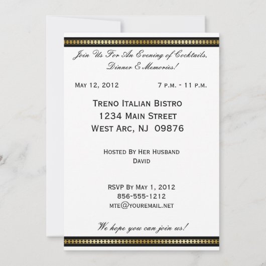 独自のパーティの招待状を作カスタマイズ成 招待状 (裏面)