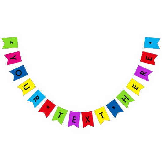 独自のパーティーのバナカスタムーフラグを作成する バンティングフラッグ (全)