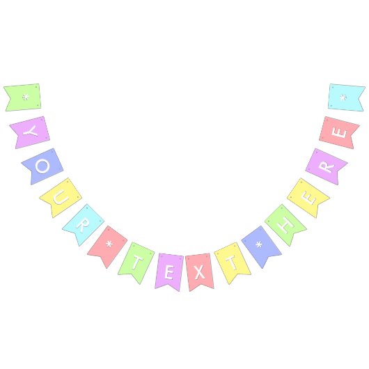 独自のパーティーのバナカスタムーフラグを作成する バンティングフラッグ (全)