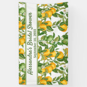 独自のパーティーバナーレモンの背景を作成 横断幕 (縦)