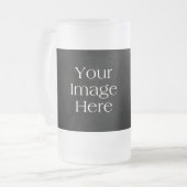 独自のビアマグ/スタインを作成 フロストグラスビールジョッキ (正面左)