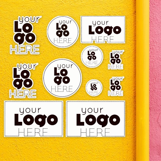 独自のビジネスカスタムカットロゴシールの作成 シール