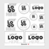 独自のビジネスカスタムカットロゴシールの作成 シール (シート)