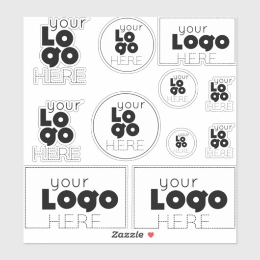 独自のビジネスカスタムカットロゴシールの作成 シール (シート)