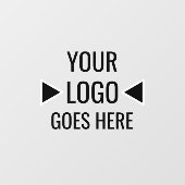 独自のビジネスカスタムロゴテンプレートの作成 ウィンドウサイン (シート)