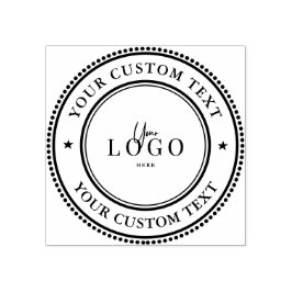 独自のビジネスカスタムロゴラバースタンプの作成 ラバースタンプ