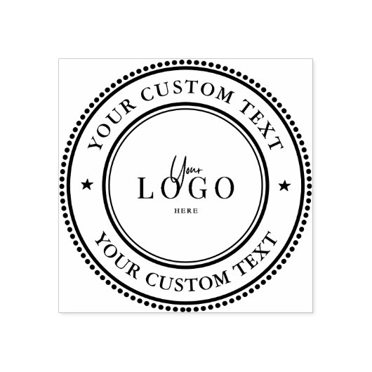 独自のビジネスカスタムロゴラバースタンプの作成 ラバースタンプ (インプリント)