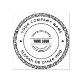 独自のビジネスカスタムロゴラバースタンプの作成 ラバースタンプ (インプリント)