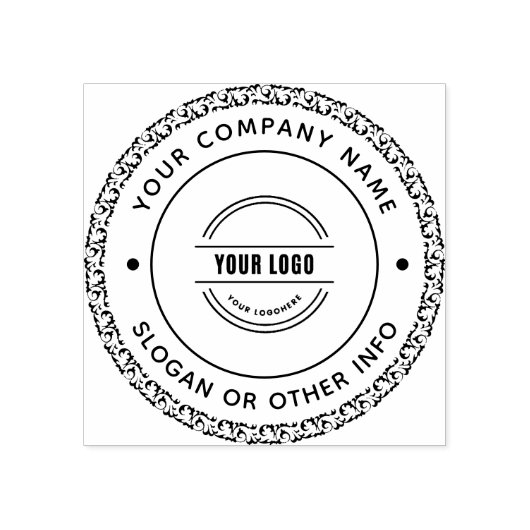 独自のビジネスカスタムロゴラバースタンプの作成 ラバースタンプ (インプリント)