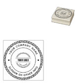 独自のビジネスカスタムロゴラバースタンプの作成 ラバースタンプ (押印)