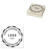 独自のビジネスカスタムロゴラバースタンプの作成 ラバースタンプ (押印)