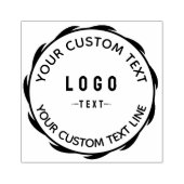 独自のビジネスカスタムロゴラバースタンプの作成 ラバースタンプ (インプリント)