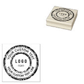 独自のビジネスカスタムロゴラバースタンプの作成 ラバースタンプ (押印)