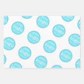 独自のビジネスカスタム会社イベントロゴの作成 ラッピングペーパーシート (正面3)