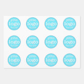 独自のビジネスカスタム会社イベントロゴの作成 ラッピングペーパーシート (正面2)