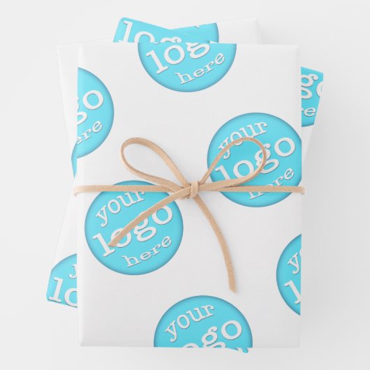 独自のビジネスカスタム会社イベントロゴの作成 ラッピングペーパーシート (インサイチュ)