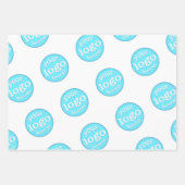 独自のビジネスカスタム会社イベントロゴの作成 ラッピングペーパーシート (正面)